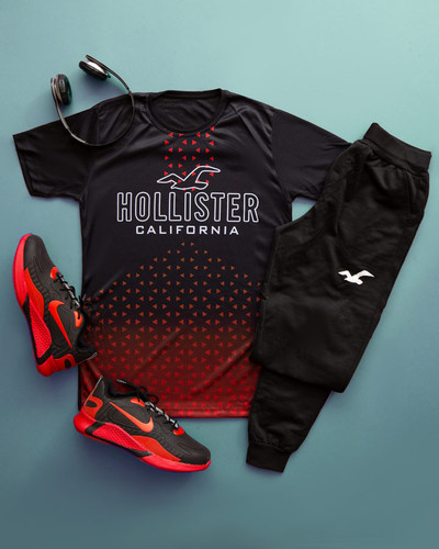 ست تیشرت و شلوار مردانه مدل SAB-HOLLISTER