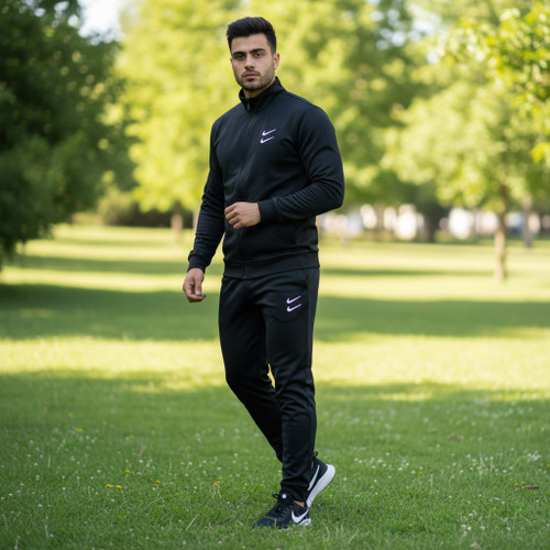 ست سویشرت و شلوار مردانه آستین بلند مشکی Nike