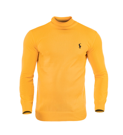 بافت مردانه ساده یقه اسکی Polo