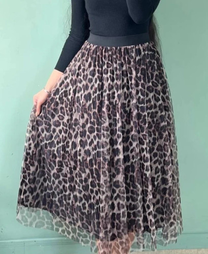 دامن زنانه پلنگی، کوتاه Boof
