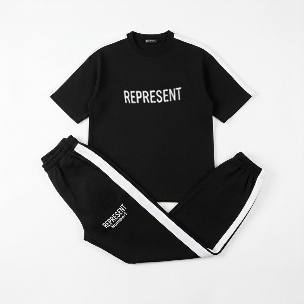 ست تیشرت و شلوار مردانه بنگال کش مدل ME-Reprent