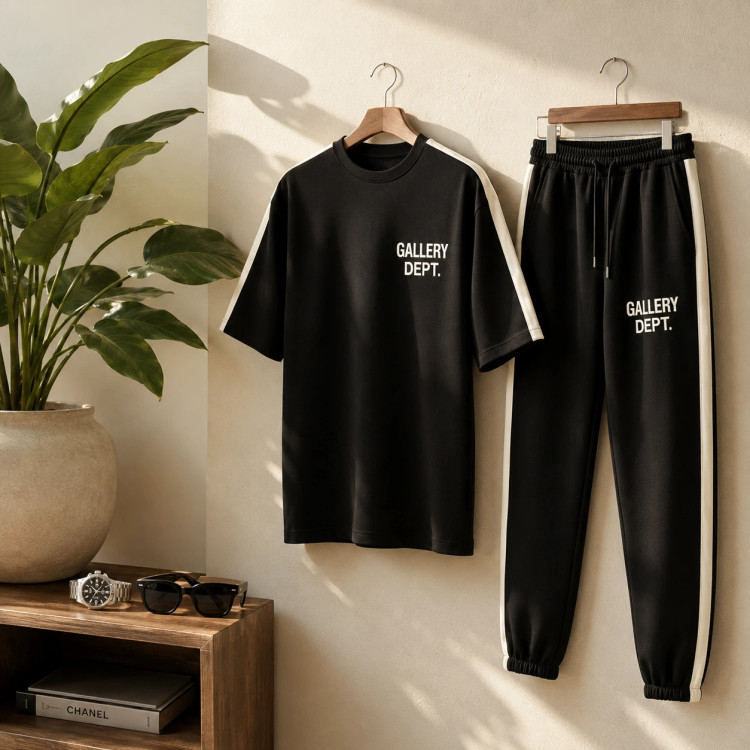 ست تیشرت و شلوار مردانه بنگال کش مدل ME-Gallery Dept