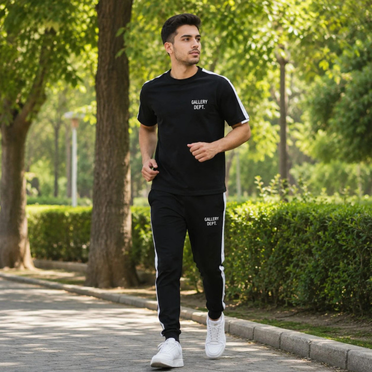 ست تیشرت و شلوار مردانه بنگال کش مدل ME-Gallery Dept