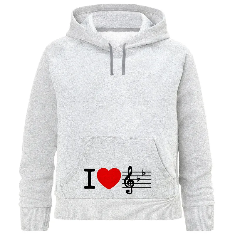 هودی دخترانه طرح i love music کد F304 طنینا