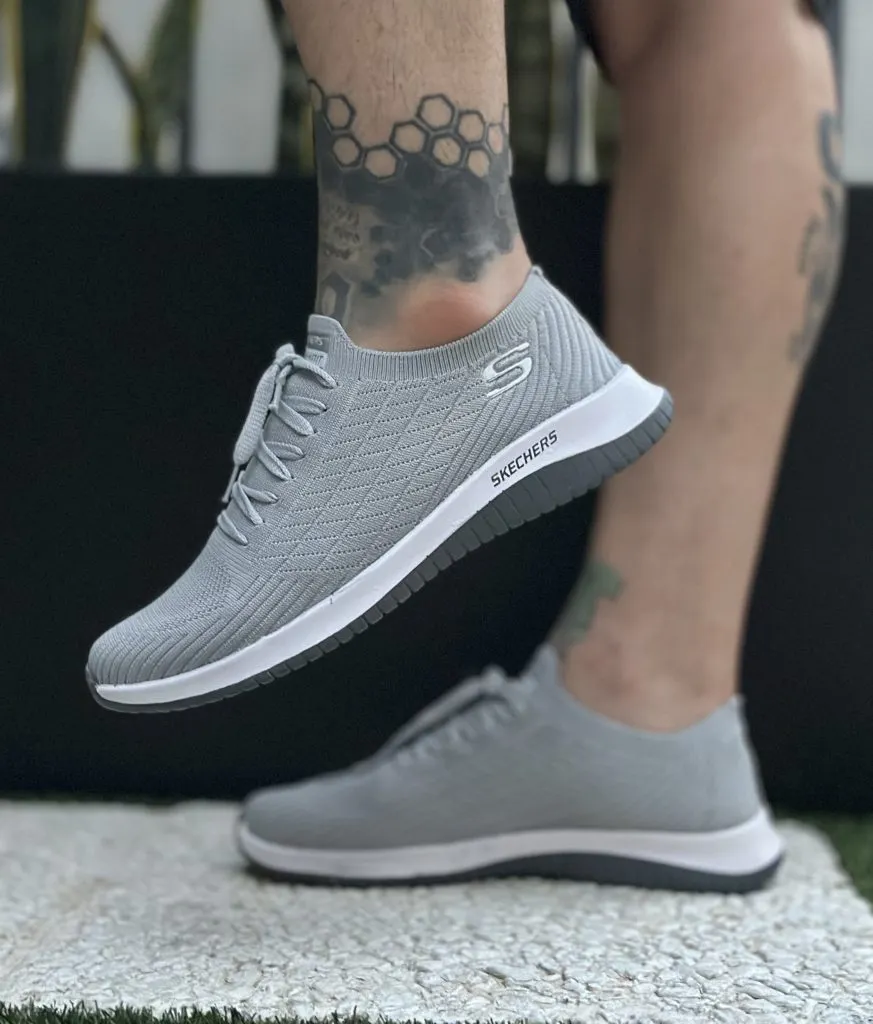 کفش کتونی جورابی مردانه مدل HIVA-Skechers