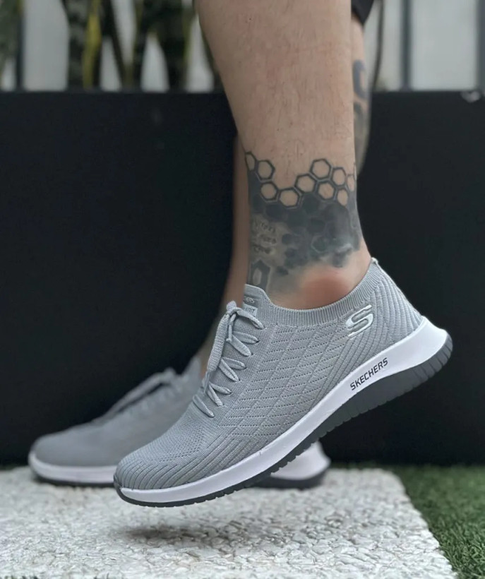 کفش کتونی جورابی مردانه مدل HIVA-Skechers
