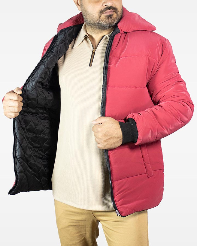کاپشن مردانه قرمز Balenciaga مدل 1745